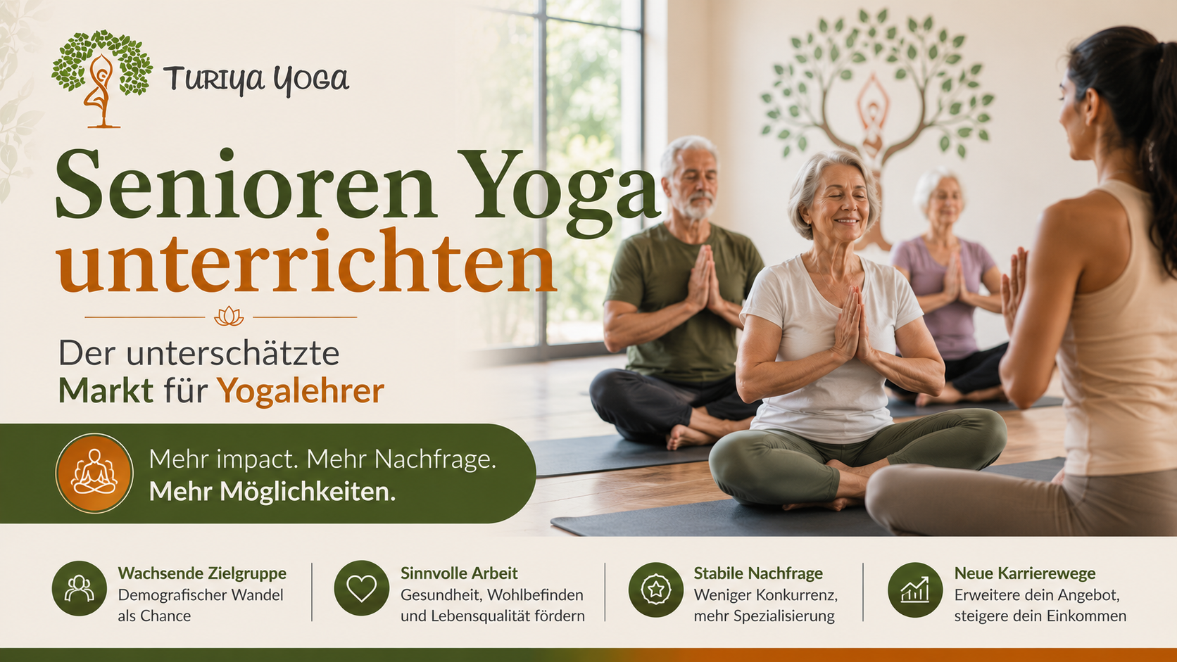 Senioren Yoga unterrichten Der unterschätzte Markt für Yogalehrer