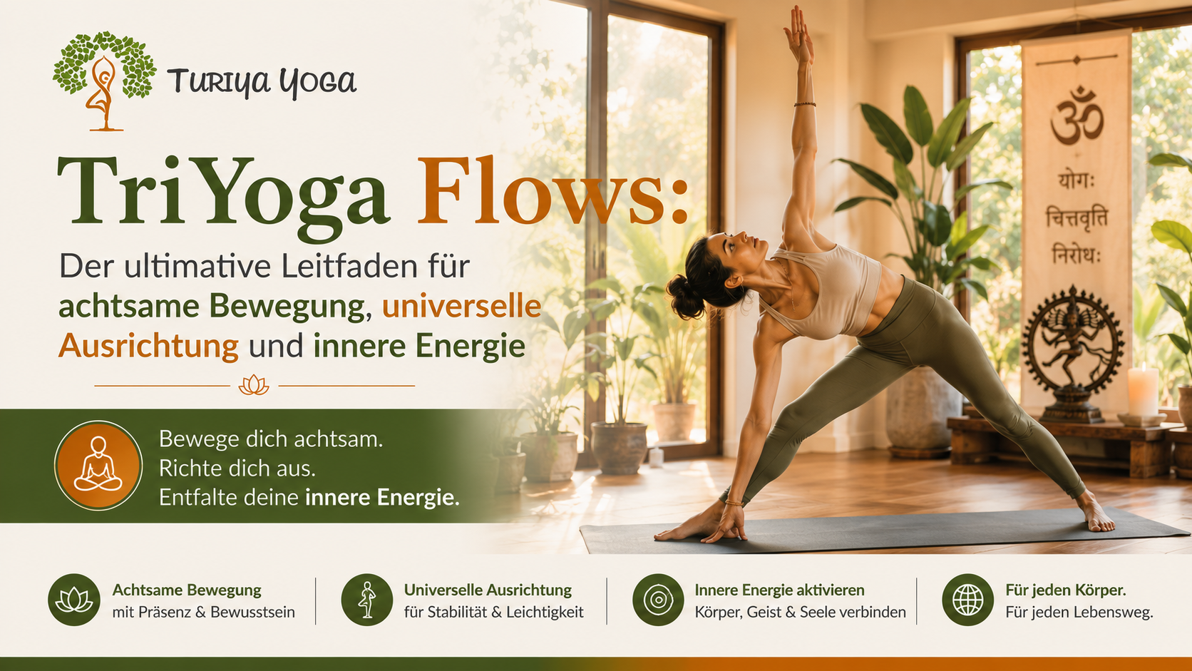 TriYoga Flows: Der ultimative Leitfaden für achtsame Bewegung, universelle Ausrichtung und innere Energie