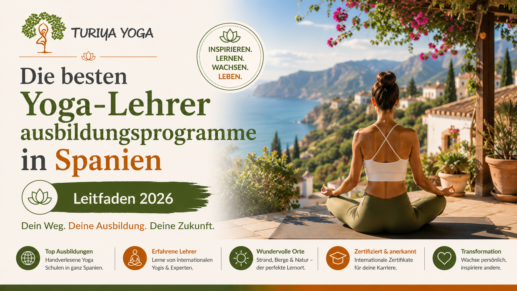 Die besten Yoga-Lehrerausbildungsprogramme in Spanien (Leitfaden 2026)